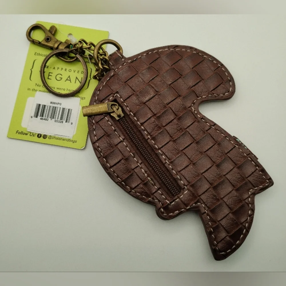 Chala Brown Woven Toucan Keychain - Picture 2 of 2